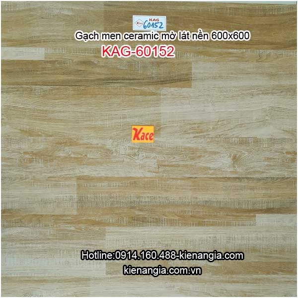 Gạch vân gỗ mờ lát nền 600x600 KAG-60152