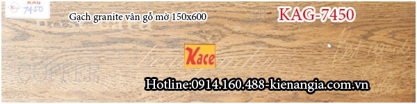 Đá granite vân gỗ mờ ốp lát 15x60 KAG-7450