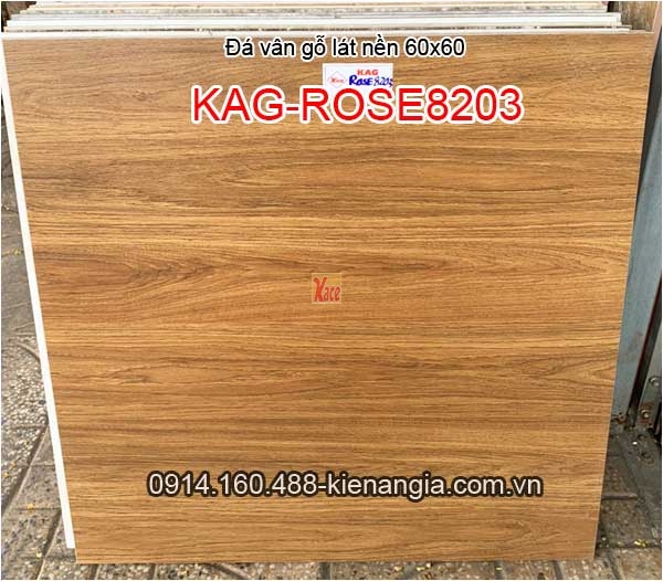Đá vân gỗ lát nền 60x60 KAG-Rose8203