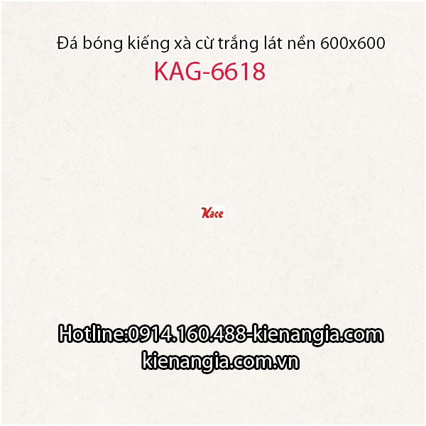 Đá bóng kiếng xà cừ trắng 60x60 KAG-6618