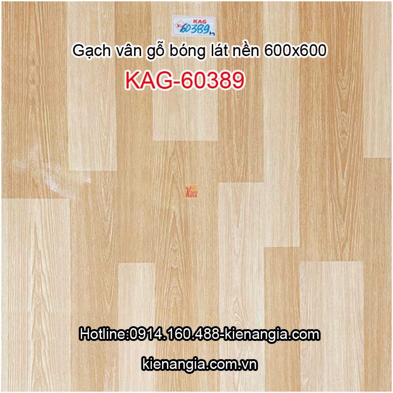 Gạch vân gỗ bóng lát nền đẹp,giá rẻ 2019 60x60 KAG-60389