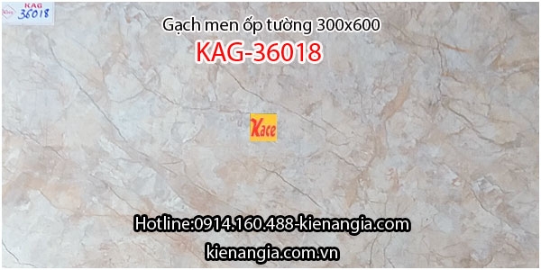 Gạch màu kem vân đá ốp tường 30x60 KAG-36018