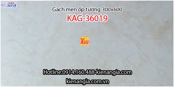 Gạch màu kem vân đá ốp tường 30x60 KAG-36019