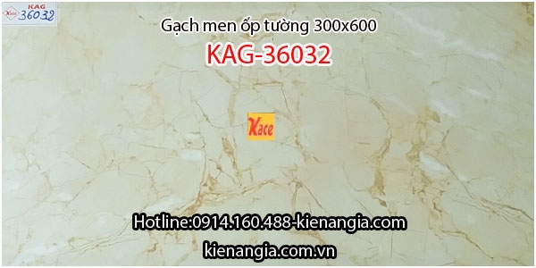 Gạch màu kem vân đá ốp tường 30x60 KAG-36032