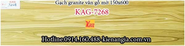Đá granite giả gỗ màu vàng kem 150x600-KAG-7268