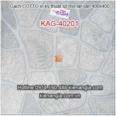 Gạch COTTO in kỹ thuật số mờ lát sân 40x40 KAG-40201