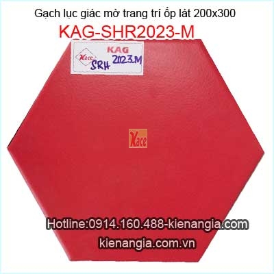 Gạch lục giác màu đỏ trang trí KAG-SHR2023-M