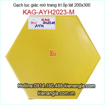 Gạch lục giác màu vàng trang trí KAG-AYH2023-M