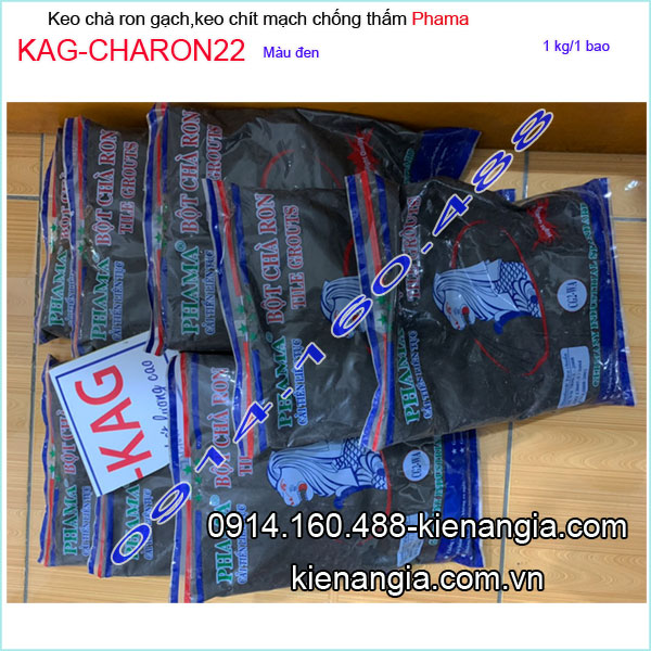Keo chà ron gạch ĐEN Phama KAG-CHARON22
