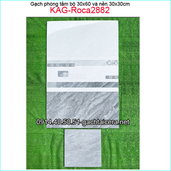 Gạch ốp tường bộ 30x60cm KAG-Roca2882