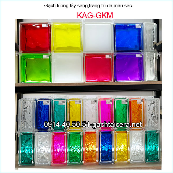Gạch kiếng trang trí đa màu sắc KAG-GKM