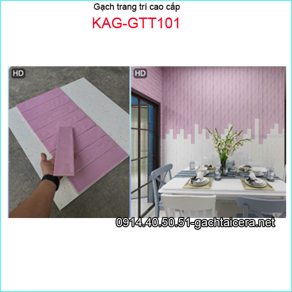 Gạch trang trí nội thất,ngoại thất màu tím KAG-GTT101