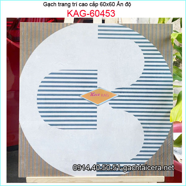 Gạch ẤN ĐỘ trang trí 60x60 cm cao cấp KAG-60453