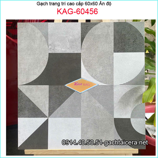 Gạch ẤN ĐỘ trang trí 60x60 cm cao cấp KAG-60456