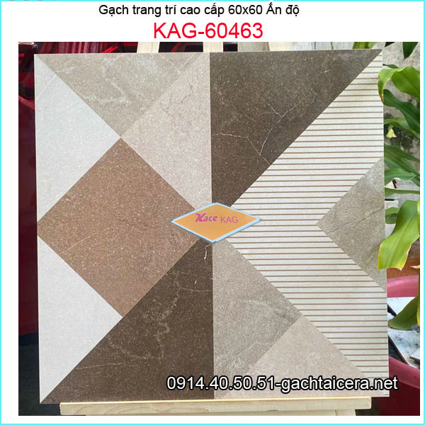 Gạch ẤN ĐỘ trang trí 60x60 cm cao cấp KAG-60463