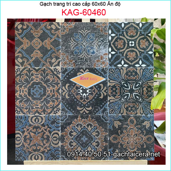 Gạch ẤN ĐỘ trang trí 60x60 cm cao cấp KAG-60460