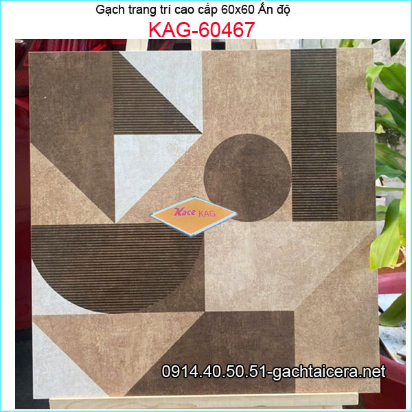 Gạch ẤN ĐỘ trang trí 60x60 cm cao cấp KAG-60467