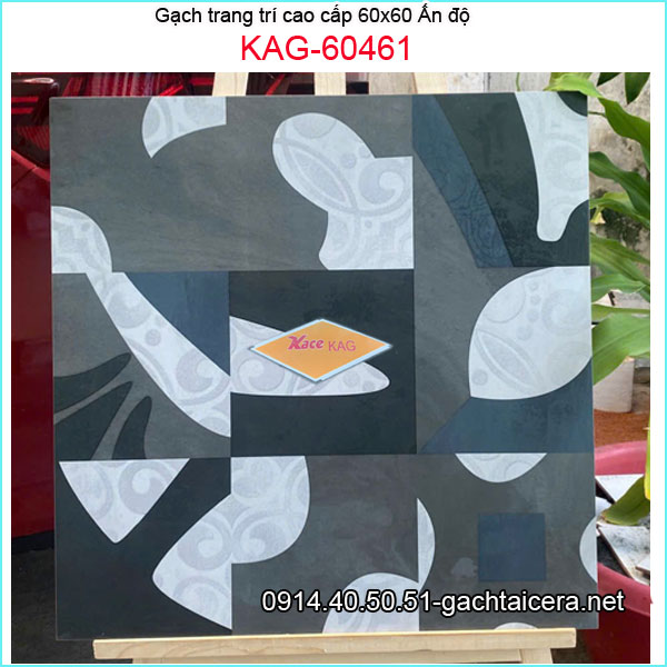 Gạch ẤN ĐỘ trang trí 60x60 cm cao cấp KAG-60461