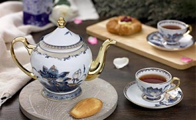 Bộ trà 0,8L - Hoàng Cung - Sen Ngọc