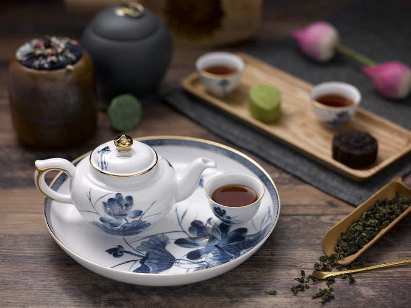 Bộ trà 0.3L - Hoàng Cung - Sen Vàng
