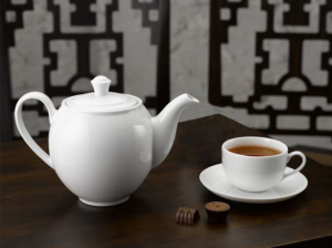 Bộ trà 0.65L - Camellia - Trắng