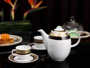 Bộ trà 0.8L - Sago - Hoa Hồng Đen