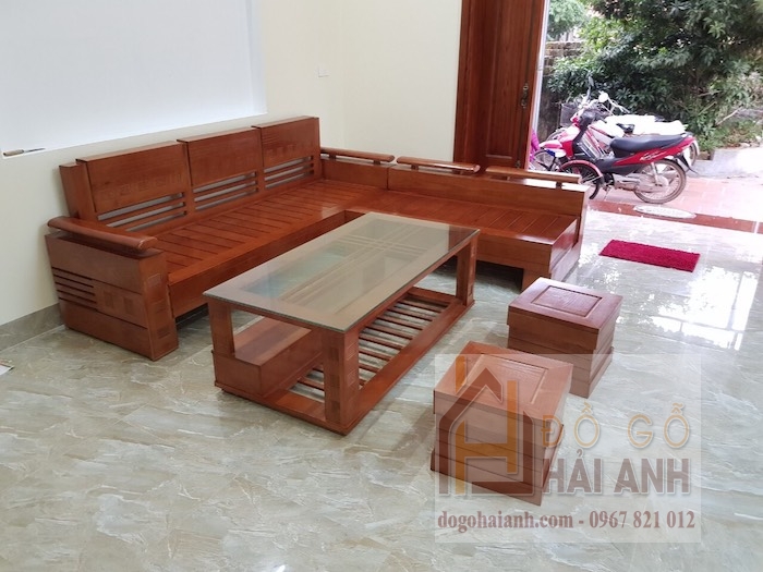 Bộ bàn ghế gỗ chữ L Sồi Nga Chất Lượng - Bền Đẹp - Giá Rẻ SG03
