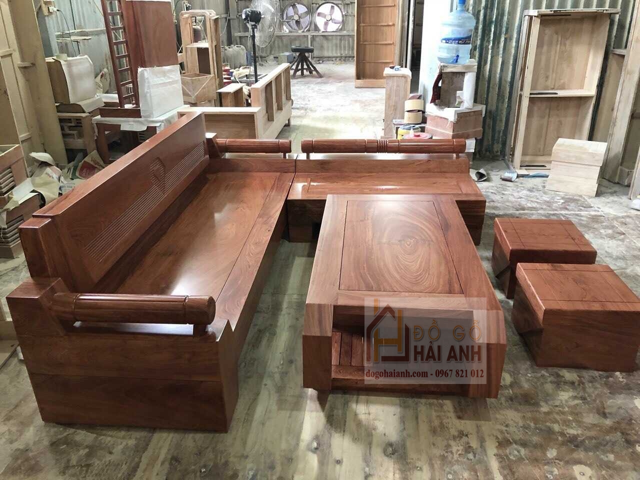  sofa gỗ hương đá cao cấp