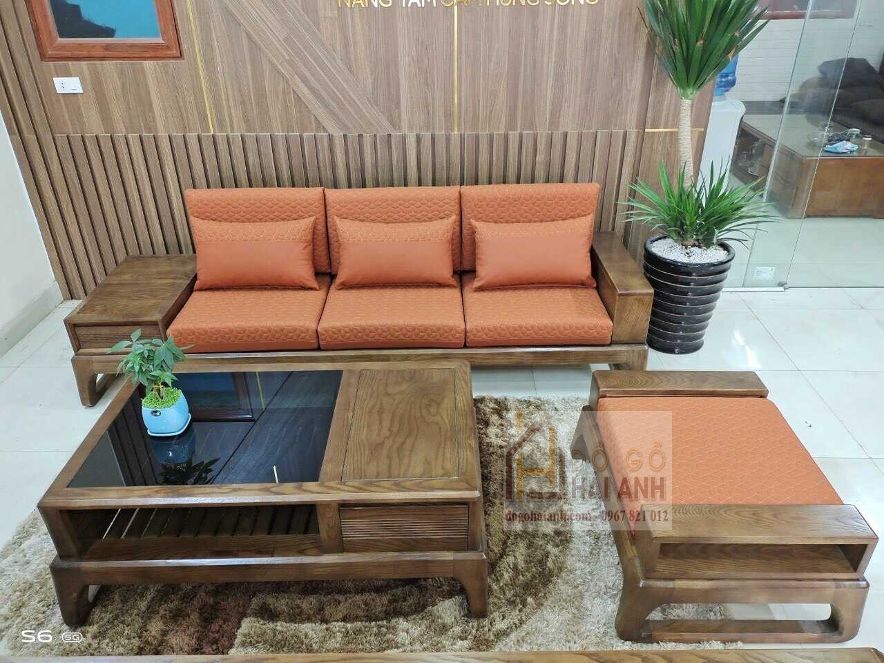 Sofa văng gỗ sồi SV-03