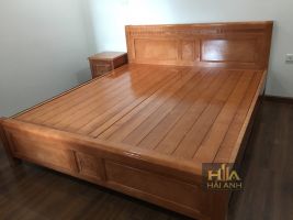 Giường ngủ gỗ sồi nga 1m8x2m rát phản