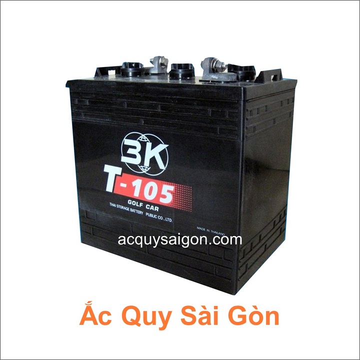 Nhà phân phối Ắc Quy Sài Gòn tại Tp.HCM Chuyên cung cấp các loại bình ắc quy 3K T-105 chất lượng cao cho xe diện sân golf, xe chà sàn, xe nâng...