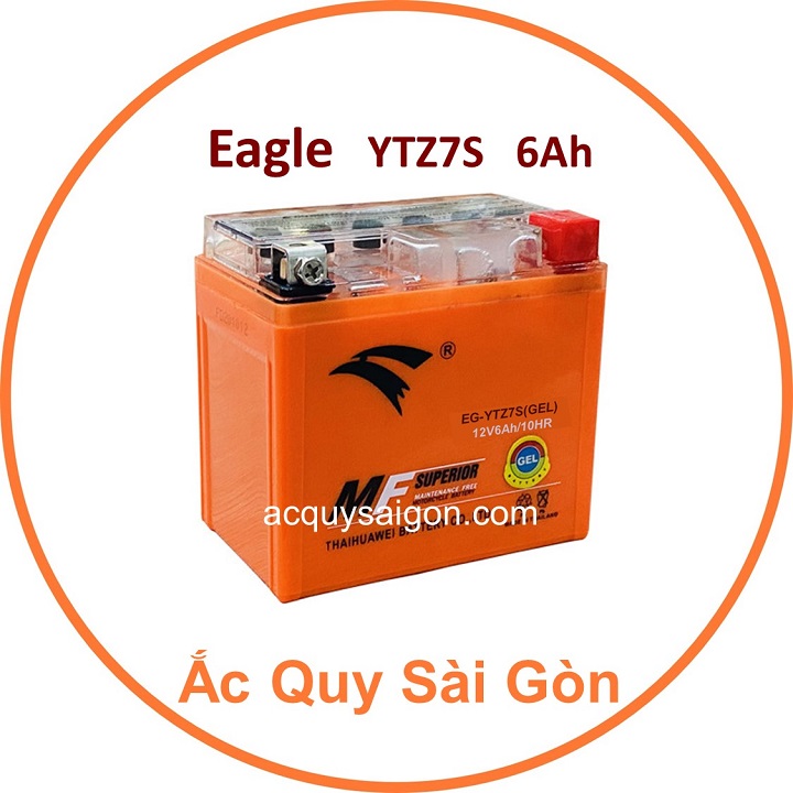 Nhà Phân Phối Ắc Quy Sài Gòn | Chuyên cung cấp sỉ và lẻ các loại bình ắc quy xe máy Eagle YTZ7S chất lượng cao nhập khẩu 100% từ Thái Lan, giao hàng nhanh chóng với giá rẻ, cạnh tranh nhất.