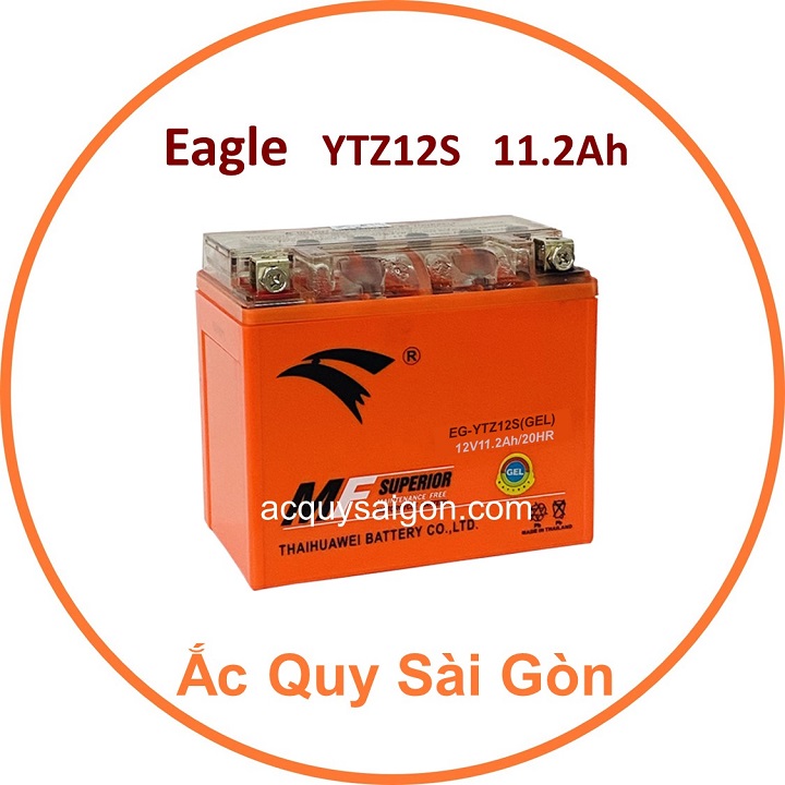 Nhà Phân Phối Ắc Quy Sài Gòn | Chuyên cung cấp sỉ và lẻ các loại bình ắc quy xe mô tô Eagle YTZ12S chất lượng cao nhập khẩu 100% từ Thái Lan, giao hàng nhanh chóng với giá rẻ, cạnh tranh nhất.