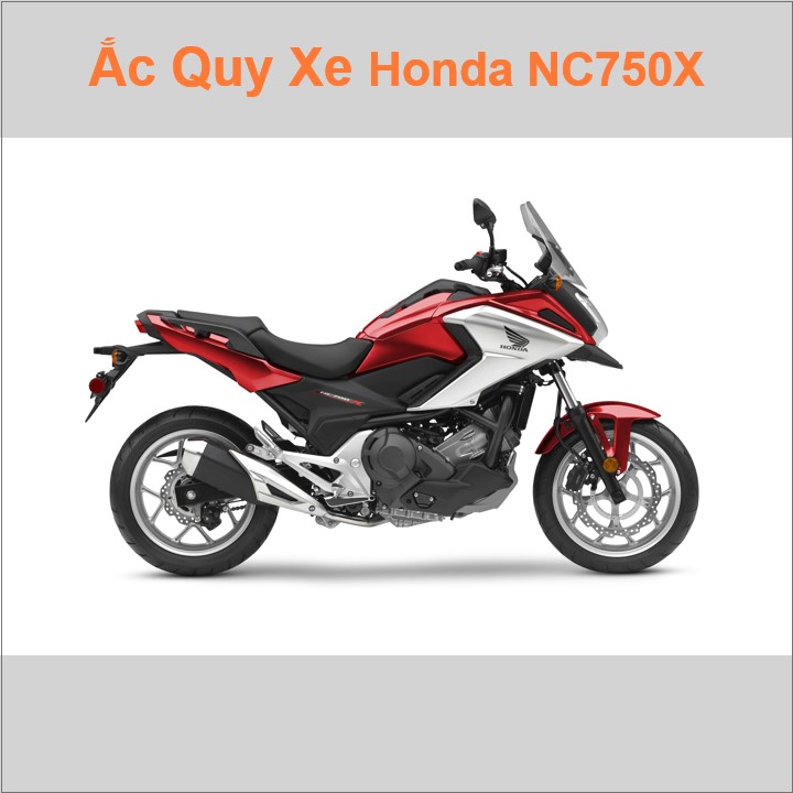 Bình acquy moto cho xe pkl Honda NC700X, NC750X có công suất tầm 11.2Ah (10h) với các mã bình ắc quy như TTZ14S, YTZ12S Bình ắc quy xe mô tô phân khối lớn Honda có kích thước khoảng Dài 15cm * Rộng 8.7cm * Cao 11cm chất lượng tốt nhất với giá rẻ