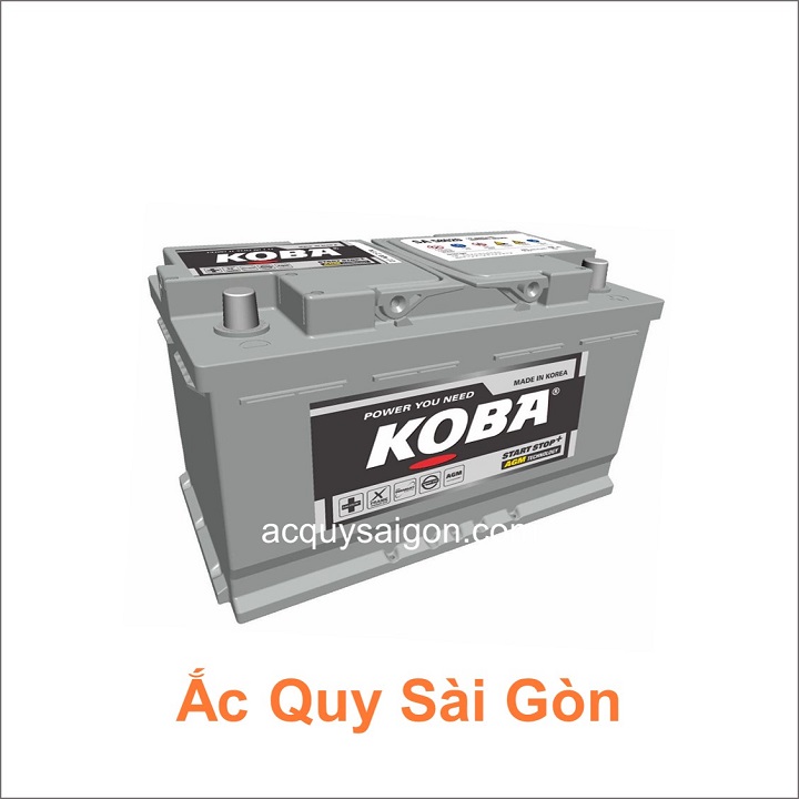 Ắc quy Koba 12V 80Ah AGM80 (58020)