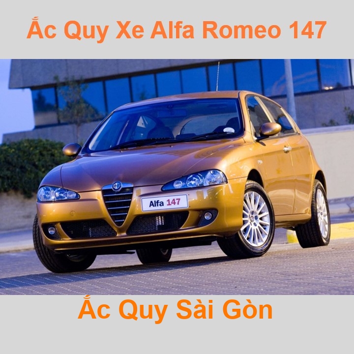 Bình ắc quy xe ô tô Alfa Romeo 147 (2000 - 2010)