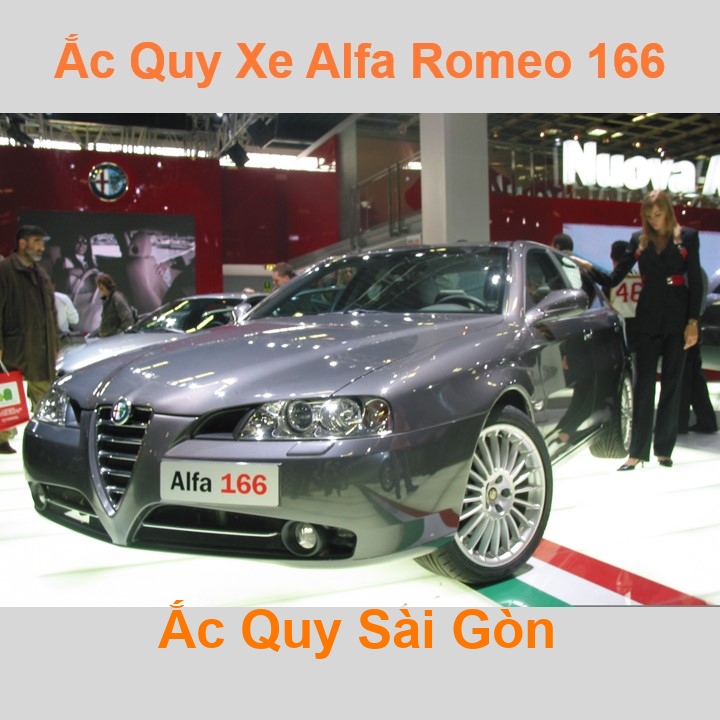 Bình ắc quy xe ô tô Alfa Romeo 166 (1966 - 2007)