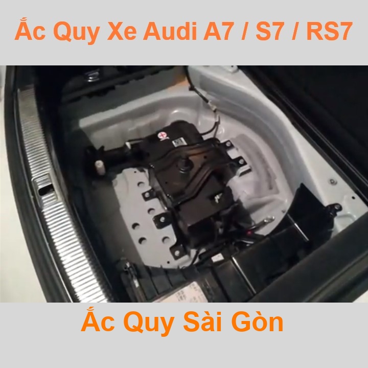 Bình ắc quy cho xe Audi A7 / S7 / RS7 có công suất tầm 105Ah, 110Ah, cọc chìm, với các mã bình ắc quy phổ biến như Din110, AGM105