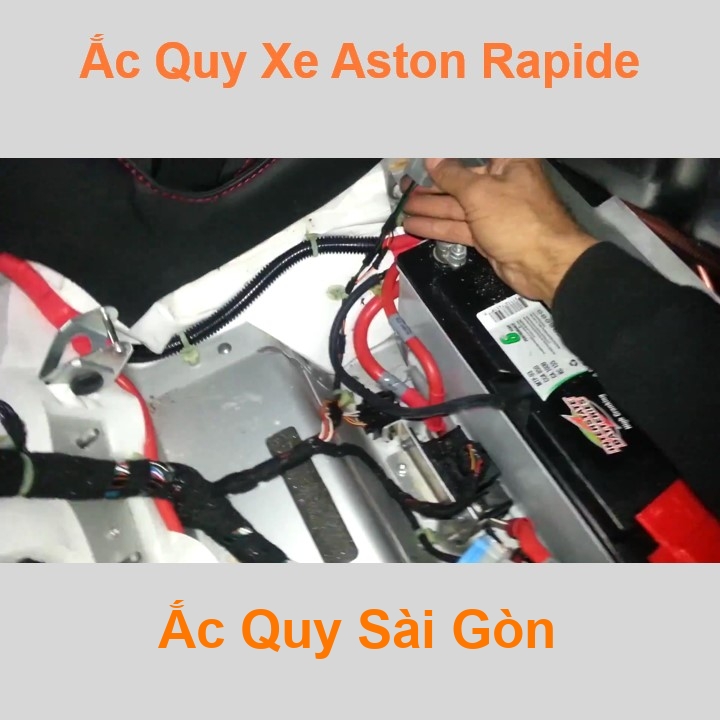 Bình ắc quy cho xe Aston Martin Rapide có công suất tầm 95Ah, 100Ah, cọc chìm, với các mã bình ắc quy phổ biến như Din100, AGM95