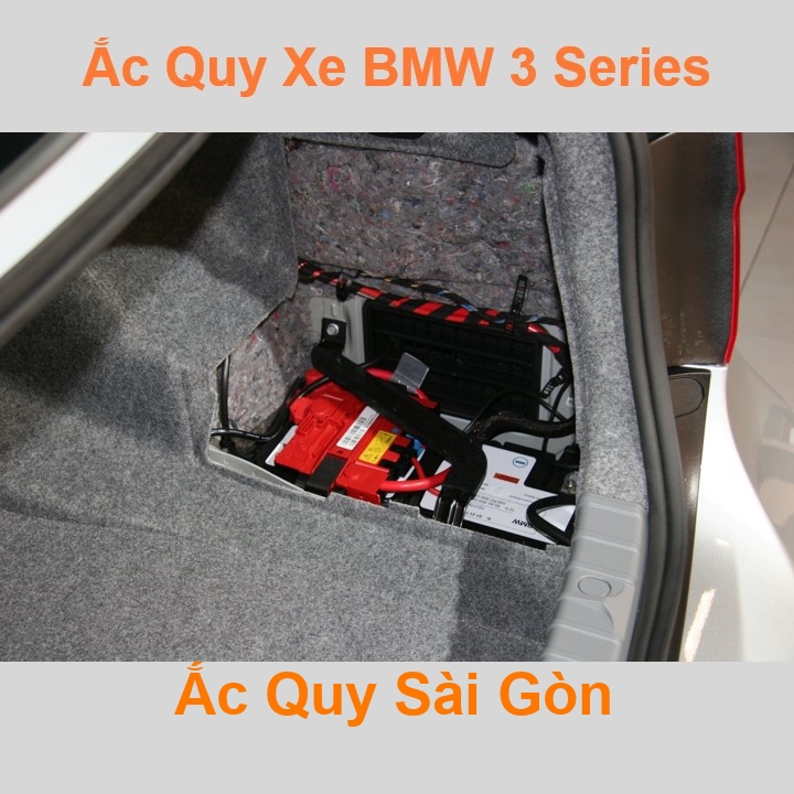 Bình ắc quy cho xe BMW 3 Series / M3 có công suất tầm 95Ah, 100Ah, cọc chìm, với các mã bình ắc quy phổ biến như Din100, AGM95 