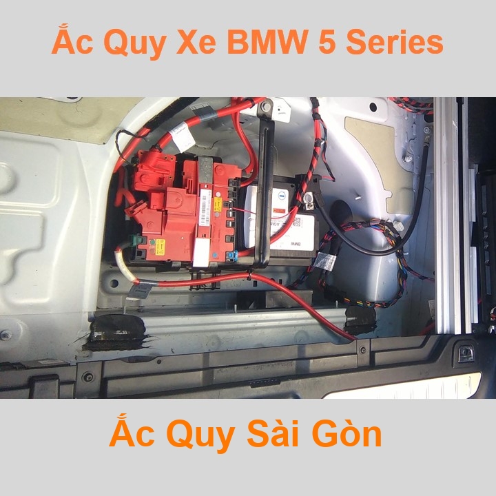 ình ắc quy cho xe BMW 5 Series / M5 có công suất tầm 95Ah, 100Ah, cọc chìm, với các mã bình ắc quy phổ biến như Din100, AGM95
