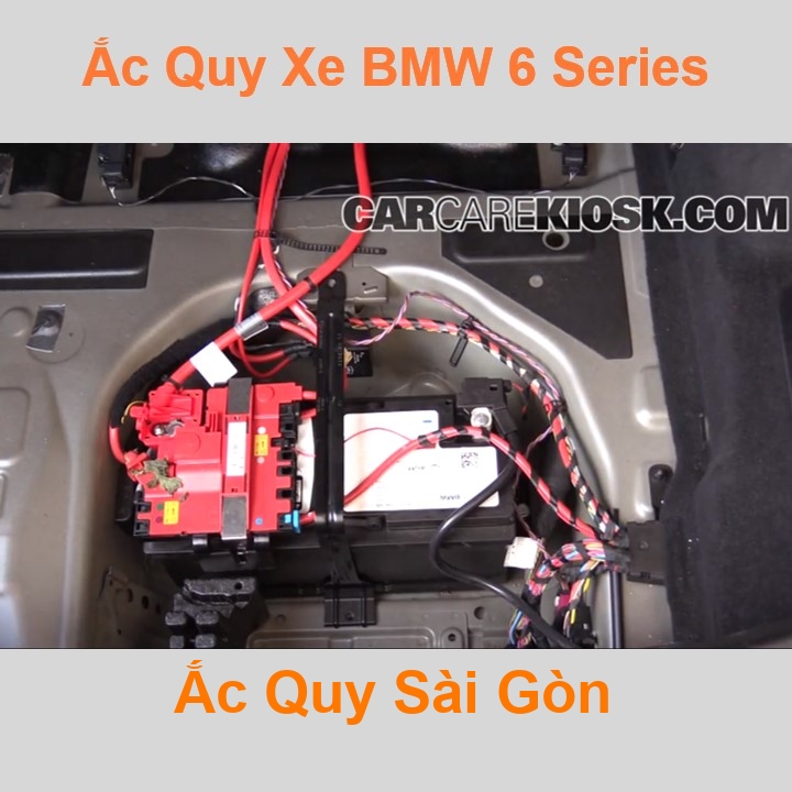Bình ắc quy cho xe BMW 6 Series / M6 có công suất tầm 105Ah, 110Ah, cọc chìm, với các mã bình ắc quy phổ biến như Din110, AGM105