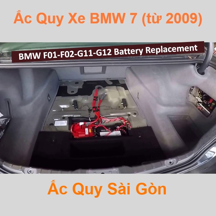 Bình ắc quy cho xe BMW 7 Series (từ 2009) có công suất tầm 105Ah, 110Ah, cọc chìm, với các mã bình ắc quy phổ biến như Din110, AGM105