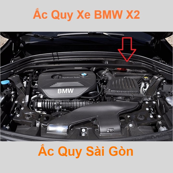 Bình ắc quy cho xe BMW X2 có công suất tầm 70Ah, 74Ah, cọc chìm, với các mã bình ắc quy phổ biến như Din74, AGM70