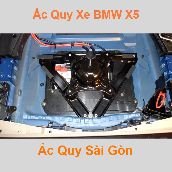 Bình ắc quy cho xe BMW X5 có công suất tầm 95Ah, 100Ah, cọc chìm, với các mã bình ắc quy phổ biến như Din100, AGM95