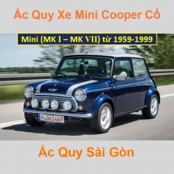 Bình ắc quy xe ô tô Mini Cooper Cổ (1959 - 1999)