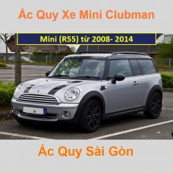 Bình ắc quy xe ô tô Mini Clubman R55 (2006 - 2014)