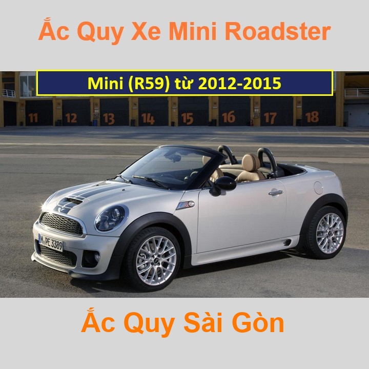 Bình ắc quy xe ô tô Mini Roadster R59 (2012 - 2015)