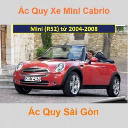 Bình ắc quy xe ô tô Mini Cabrio R52 (2004 - 2008)