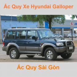 Bình ắc quy xe ô tô Hyundai Galloper (1991 - 2004)